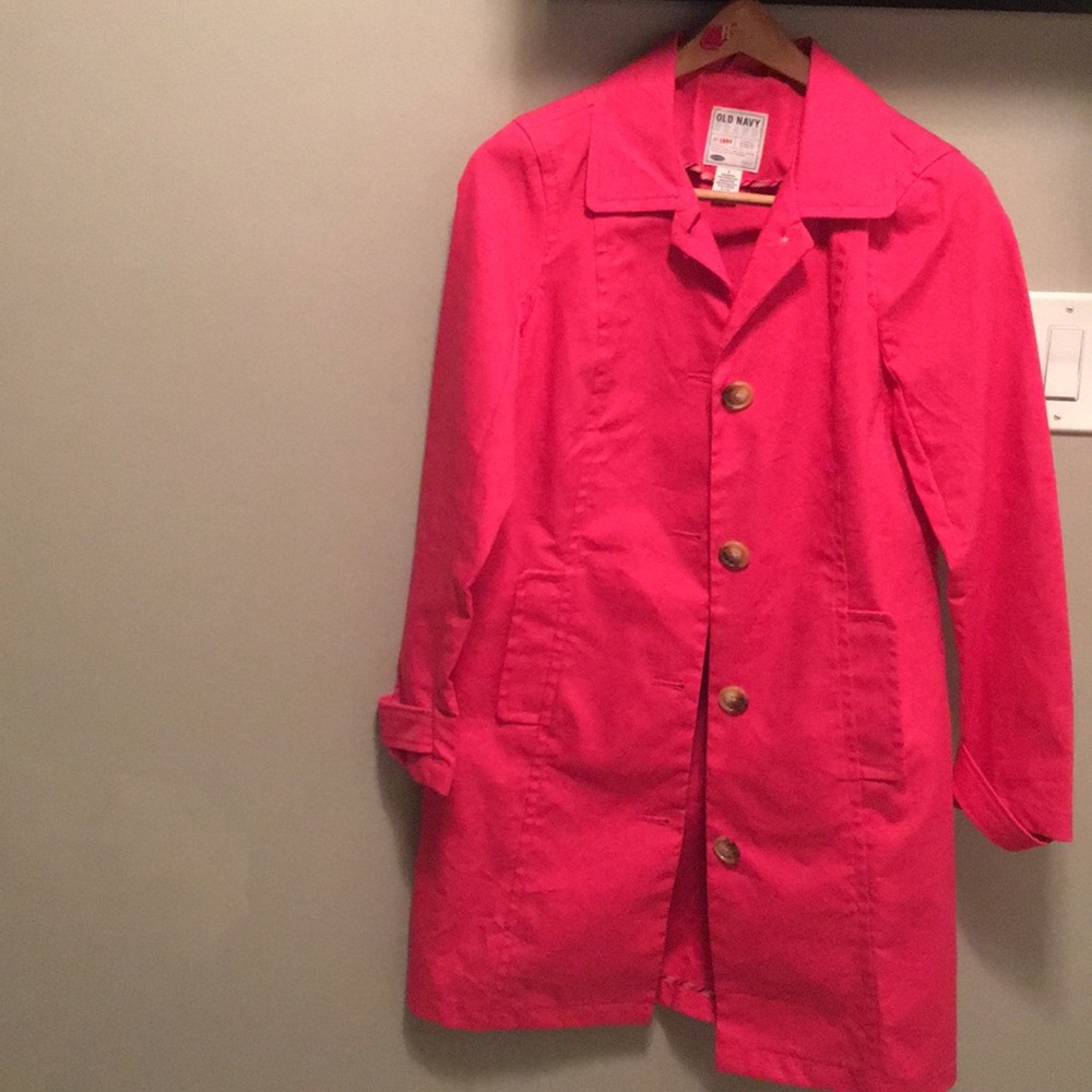 Girls pink long jacket